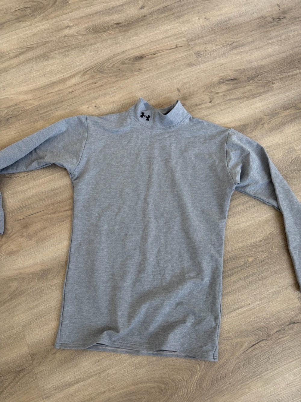 Under Armour Heather Gray Mock Neck Performance Top